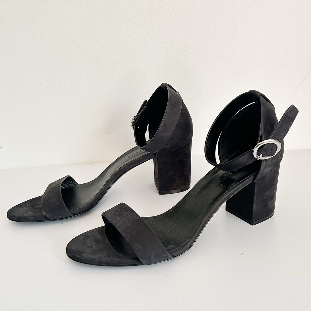 Jenni Kayne Oiled Leather Strappy Block Heel Shoe Size 41/9.5